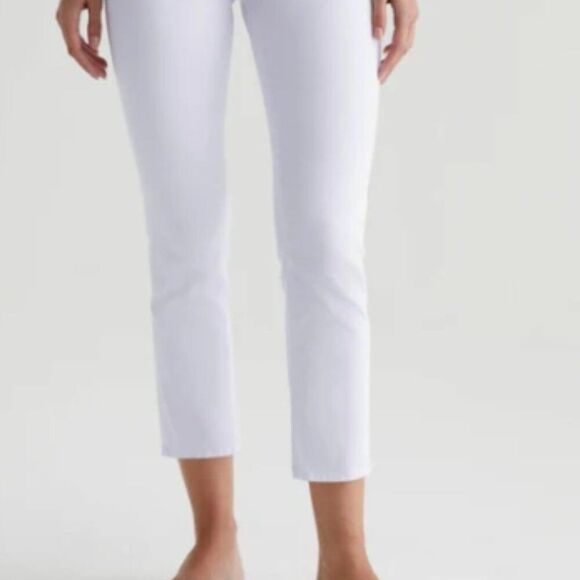 AG Adriano Goldschmied Prima Crop Cigarette Crop om Pearl White in SIze 28 - Picture 16 of 16